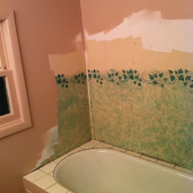 Painted the room a tan color (I don\'t know what the actual color would be called.
